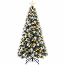 Árvore de Natal com Fibra Ótica e LED com Estrela Ferrazi - 600 Galhos Bivolt