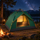 Barraca de Camping 4 Pessoas Impermeável e Portátil