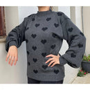 Blusa Feminina de Inverno em Tricô com Coração Ferrazi