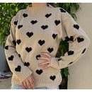 Blusa Feminina de Inverno em Tricô com Coração Ferrazi