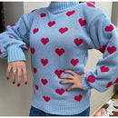 Blusa Feminina de Inverno em Tricô com Coração Ferrazi