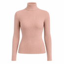Blusa Cacharrel Tricô Feminina Gola Alta Manga Longa Ferrazi
