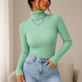 Blusa Feminina Gola Alta Tricô Premium para Inverno Ferrazi