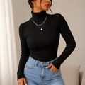 Blusa Feminina Gola Alta Tricô Premium para Inverno Ferrazi