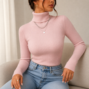 Blusa Feminina Gola Alta Tricô Premium para Inverno Ferrazi