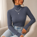Blusa Feminina Gola Alta Tricô Premium para Inverno Ferrazi