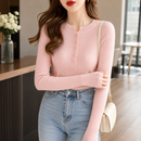 Blusa Feminina de Tricô com Botões para Inverno Ferrazi