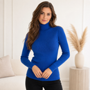 Blusa de Frio Cacharrel Feminina Gola Alta Tricô Ferrazi