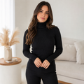 Blusa de Frio Cacharrel Feminina Gola Alta Tricô Ferrazi