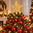 Bolas de Natal Lisas, Foscas e com Glitter Ferrazi - Kit 100 com Estrela