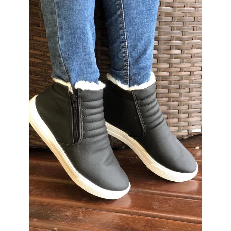 Bota Feminina de Inverno com Interior Peluciado Ferrazi