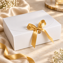 Caixa de Presente Ferrazi 25x20x8cm com Fita de Cetim - Kit 10 Caixas