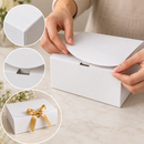 Caixa de Presente Ferrazi 25x20x8cm com Fita de Cetim - Kit 10 Caixas