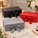 Caixa de Presente Premium Ferrazi 20x18x8cm com Fita de Cetim - Kit 2 Caixas