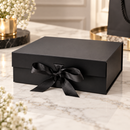 Caixa de Presente Premium Ferrazi 20x18x8cm com Fita de Cetim - Kit 2 Caixas