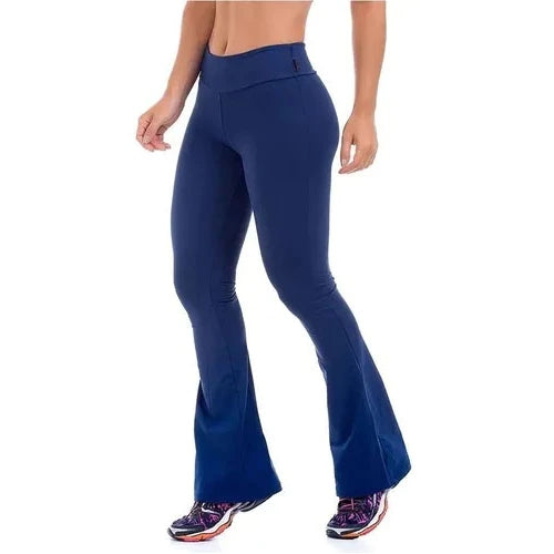 Calça Feminina Flare Flanelada Térmica com Cintura Alta Ferrazi