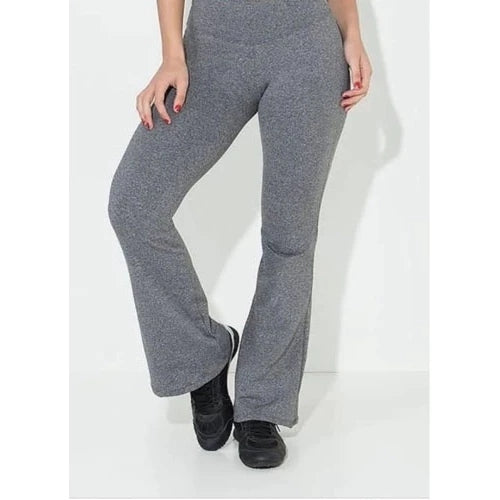 Calça Feminina Flare Flanelada Térmica com Cintura Alta Ferrazi