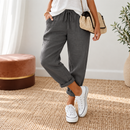Calça Feminina Reta Soltinha com Bolsos e Cintura Baixa Ferrazi