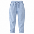 Calça Feminina Reta Soltinha com Bolsos e Cintura Baixa Ferrazi
