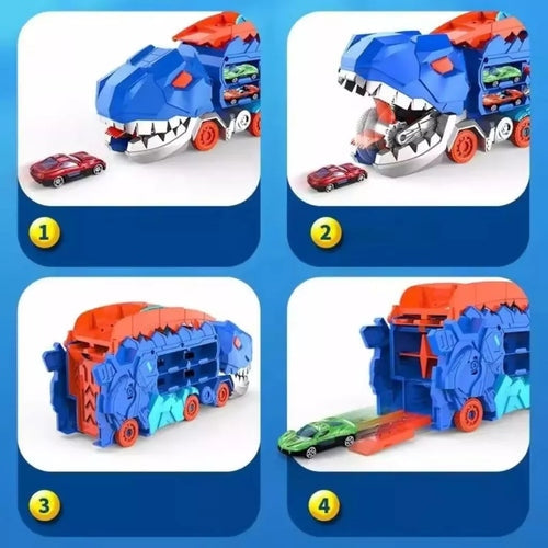 Caminhão Rampa Engole Dinossauro Brinquedo Infantil Ferrazi