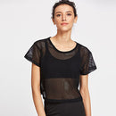 Camisa Feminina Esportiva Transparente de Malha Ferrazi