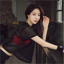 Camisa Feminina Esportiva Transparente de Malha Ferrazi