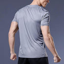 Camiseta Masculina em Seda Gelo de Secagem Rápida Respirável Ferrazi