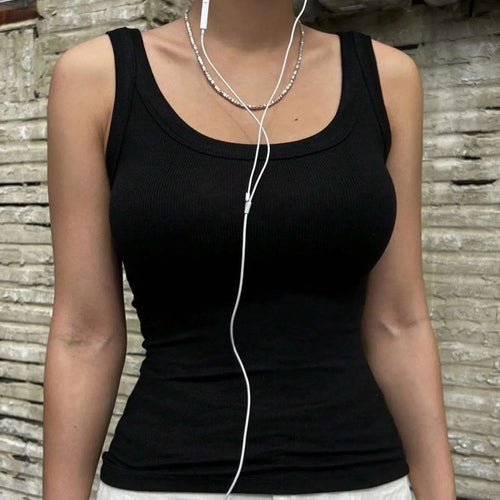 Camiseta Regata Feminina Básica de Malha de Verão Ferrazi