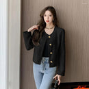 Cardigã Feminino Curto Texturizado com Botão Ferrazi