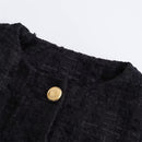 Cardigã Feminino Curto Texturizado com Botão Ferrazi