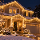 Cascata de Natal 400 LEDs 10 Metros com 8 Funções
