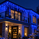 Cascata de Natal LED 100, 200 ou 400 Luzes com 8 Funções
