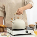 Chaleira Moderna com Cabo de Madeira em Inox Ferrazi