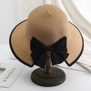 Chapéu Feminino de Verão com Laço e Aba Larga