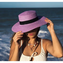 Chapéu Feminino para Praia de Palha Dobrável com Faixa Ferrazi