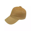 Chapéu Boné Feminino de Palha Aba Curva para Praia Ferrazi