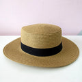 Chapéu Feminino de Praia Estilo Paris com Faixa Aba Média Dobrável Ferrrazi