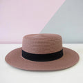 Chapéu Feminino de Praia Estilo Paris com Faixa Aba Média Dobrável Ferrrazi