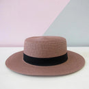 Chapéu Feminino de Praia Estilo Paris com Faixa Aba Média Dobrável Ferrrazi