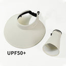 Chapéu Protetor Solar com Aba Grande de Seda Gelo Ferrazi