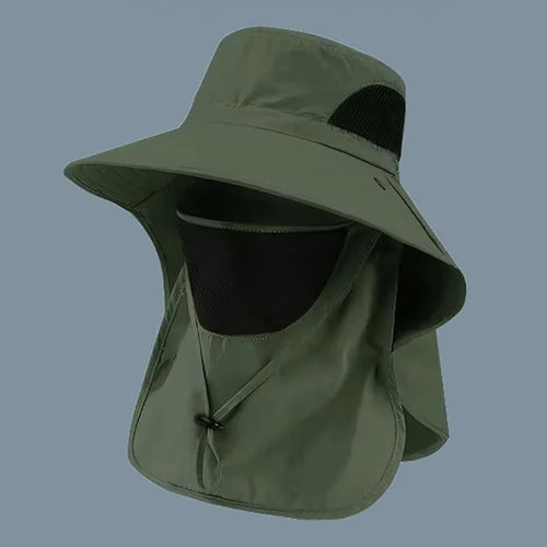 Chapéu Unissex de Verão com Proteção UV e Protetor de Pescoço Ferrazi
