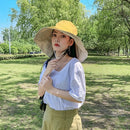 Chapéu de Praia Feminino Aba Larga com Proteção UV50+ Ferrazi