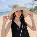 Chapéu de Praia Feminino Aba Larga com Proteção UV50+ Ferrazi