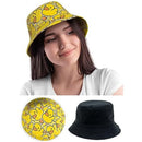 Chapéu de Verão Unissex com Estampa de Pato Dupla Face Ferrazi