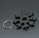 Chave Multifuncional Floco de Neve 18 Em 1 | Snowflake Tool