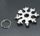 Chave Multifuncional Floco de Neve 18 Em 1 | Snowflake Tool