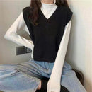 Colete Feminino Tricotado Gola V Ferrazi