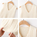 Colete Suéter Feminino Tricotado de Malha Ferrazi