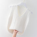 Colete Suéter Feminino Tricotado de Malha Ferrazi