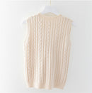 Colete Suéter Feminino Tricotado de Malha Ferrazi